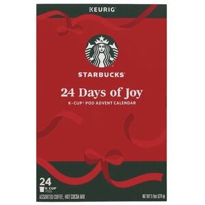 Starbucks Advent Calendar Keurig Exclusive Holiday 24 K Cups Pods Brand New
